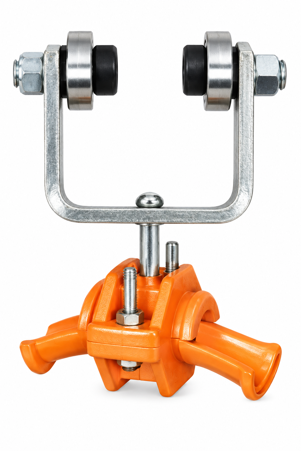 Cable clamping Dia 11–25mm, Metal trolley 2 bearing 50mm T-channel